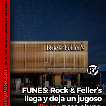 ROCK & FELLER'S AVANZA EN FUNES... Y DEJARÁ MÁS DE 52 MIL DÓLARES A LA CIUDAD